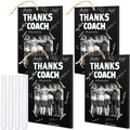 Chunful Coach Gifts 8 Pieces Thanks Coach Frame Wood Photo Picture Frame with Pen for Soccer Football Basketball Volleyball Birt