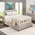 Nestl Extra Deep Pocket Sheets - Fits Mattress 18-24 Inches Deep, Extra Deep Pocket Full Size Sheets Sets, 4 Piece Full Size Sheets, Full Sheets Deep Pocket, Off White Sheets