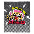Northwest Aggretsuko Silk Touch Throw Blanket, 50'' x 60'', Wooo!