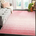 Wonnitar Modern Ombre Washable Rug, 5x7 Light Pink Rugs for Living Room, Abstract Non-Slip Pink Area Rugs for Bedroom Girls, Non