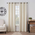 Eclipse Gabriella Grommet Top Curtains for Bedroom, Single Panel, 40'' x 84'', Ivory