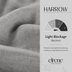 Elrene Home Fashions Harrow Solid Texture Blackout Single Window Curtain Panel, 52''X95'', Dark Gray