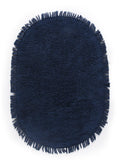 Saral Home Blue Shaggy AntiSkid Bathmat  50X75 cm