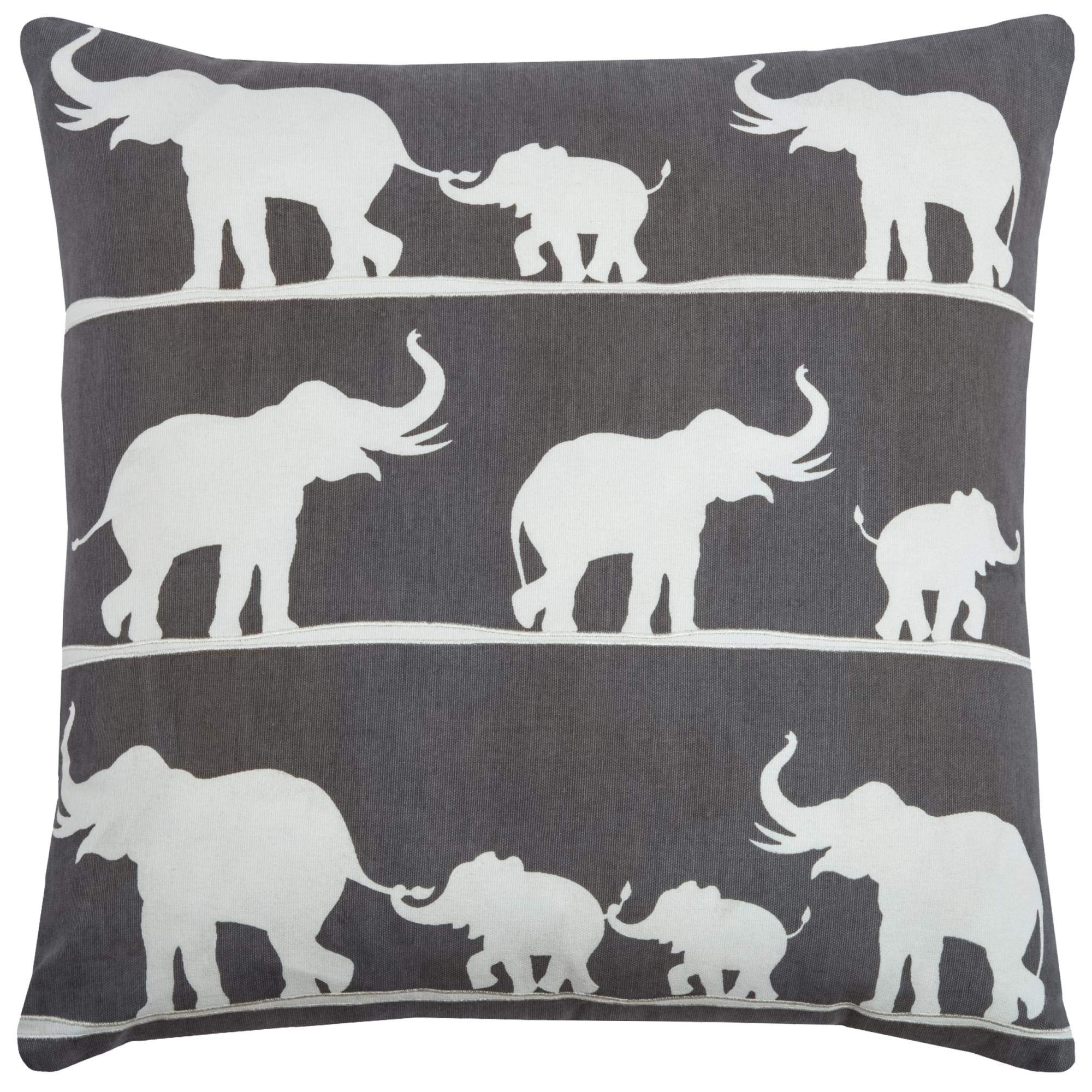 Rizzy Home T08422 Decorative Pillow, 20"X20", Charcoal