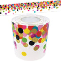 Teacher Created Resources Confetti Straight Rolled Border Trim - 50Ft - Decorate Bulletin Boards, Walls, Desks, Windows, Doors,