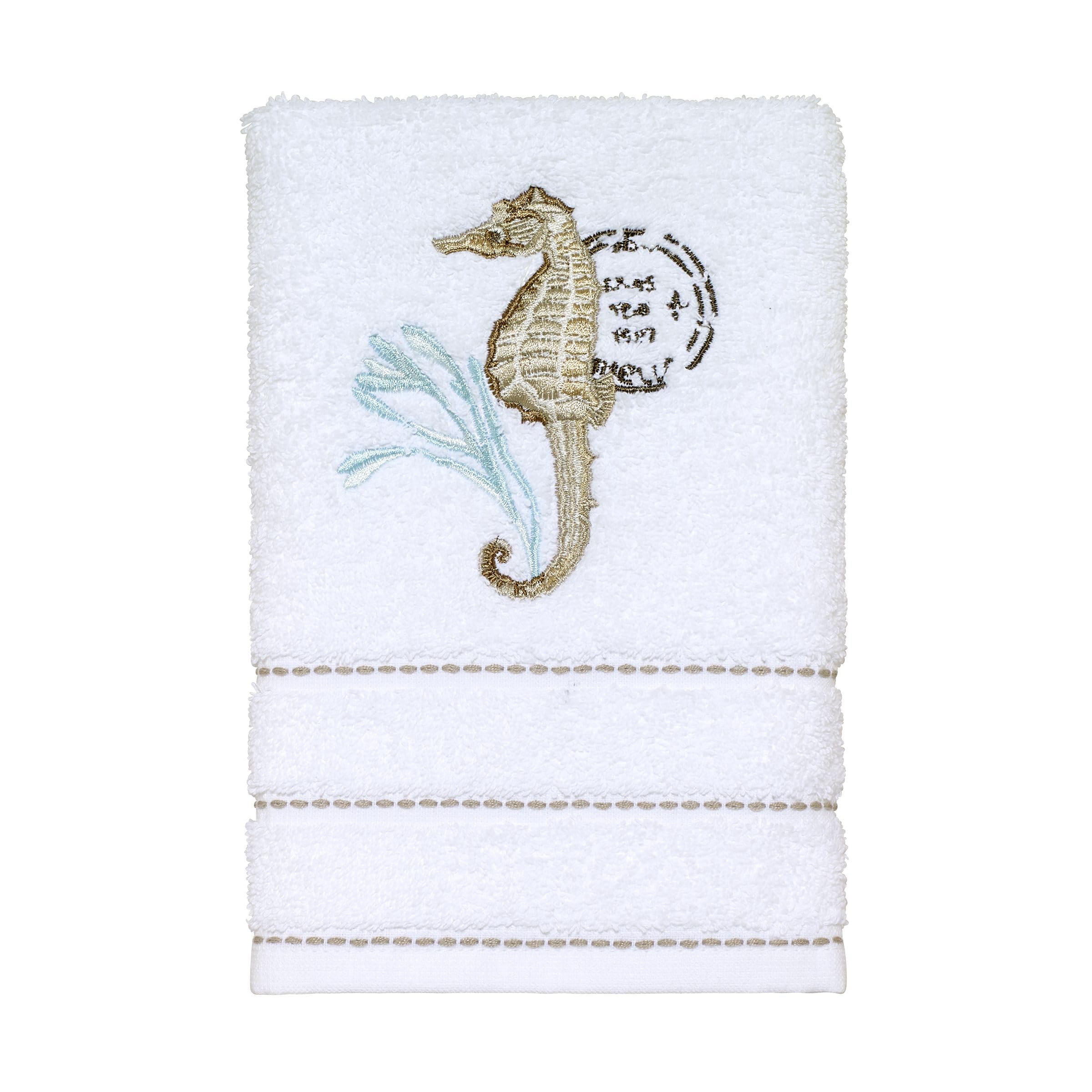 Avanti Linens - Hand Towel, Soft & Absorbent Cotton, Farmhouse Inspired Bathroom Decor (Farmhouse Shell Collection)