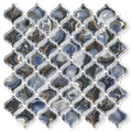 STICKGOO Arabesque Self Adhesive Tile Peel and Stick Backsplash, 12   X12    for Kitchen, Wall (Thicker Design, Faux Blue Agate)