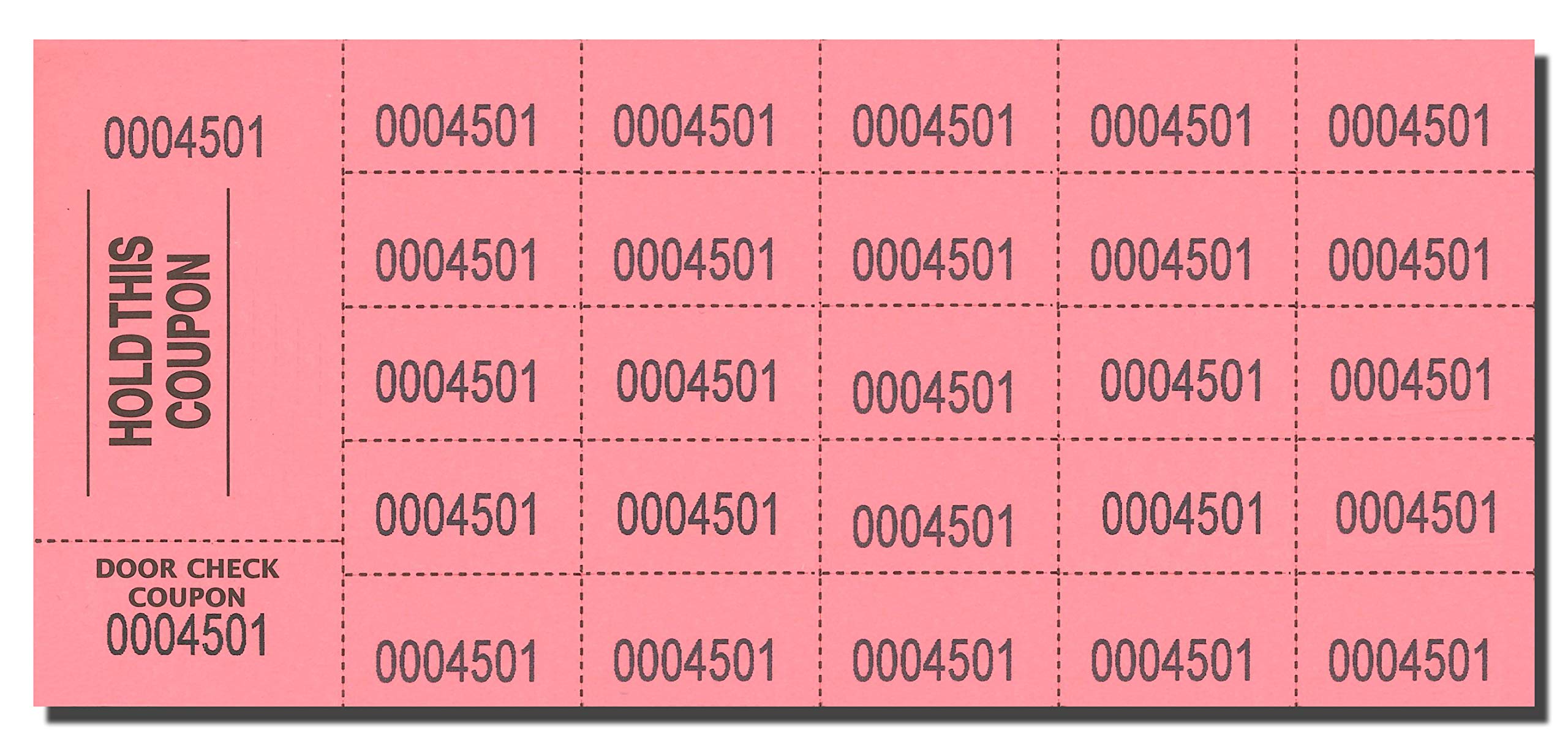 Tricky Tray Auction Tickets - 500 Sheets - Red (National Bingo)