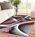 Persian Area Rugs 2305 Gray 4 ft x 5 ft Modern Abstract Area Rug