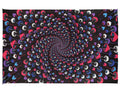 Sunshine Joy 3D Magic Mushroom Spiral Tapestry Wall Art Beach Sheet Huge 60x90 Inches - Glow In The Dark
