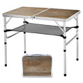 Yufifairy Aluminum Camp Table, Folding Table Portable,Lightweight,Foldable With 2 Adjustable Height, Indoor Outdoor Table For Cooking, Picnic, (2 Heights), 36''L X24''W