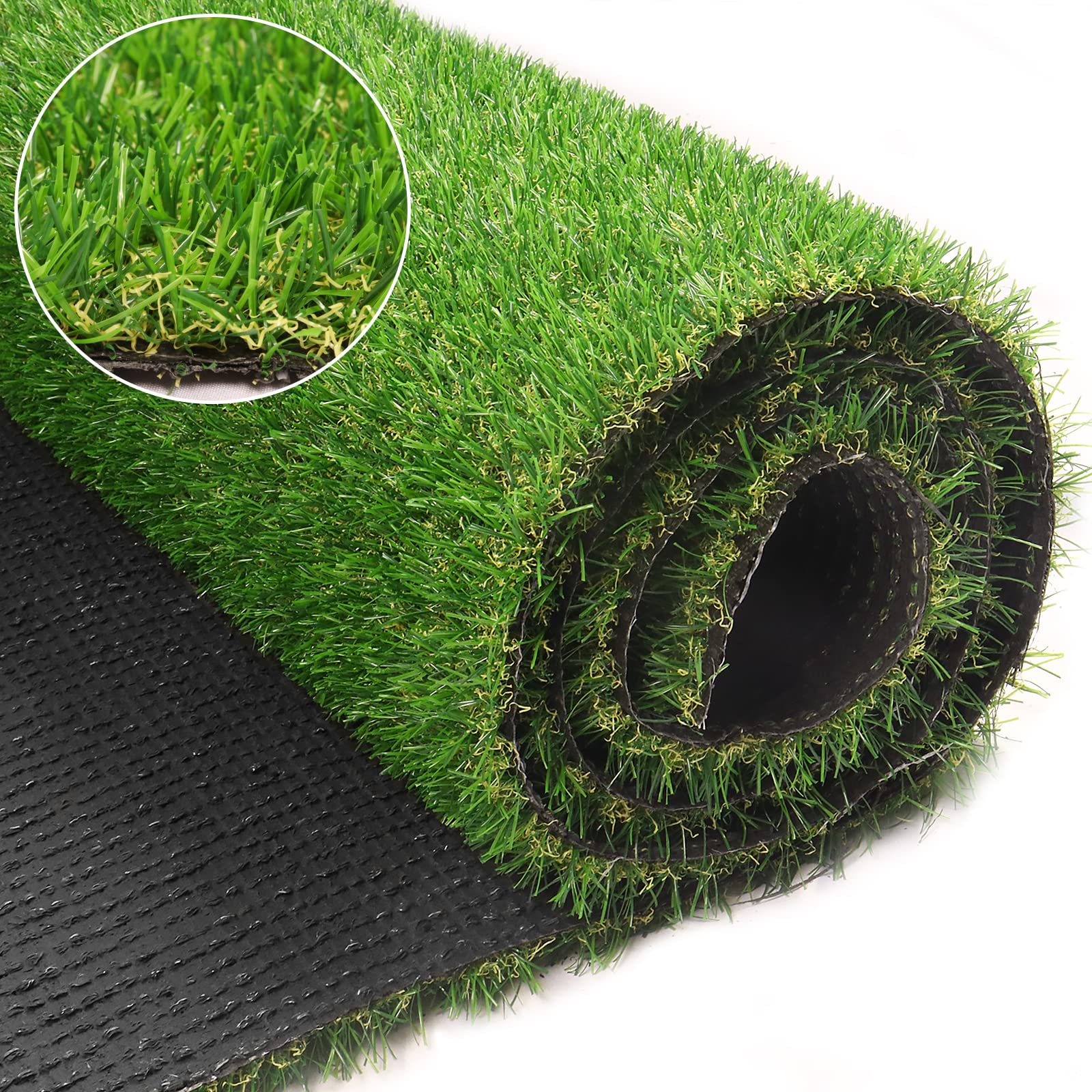Weidear Artificial Turf Grass 1 Ft X 14 Ft, Realistic Fake Grass Rug With Drainage Holes, 20Mm Indoor Outdoor Lawn Grass Landsca