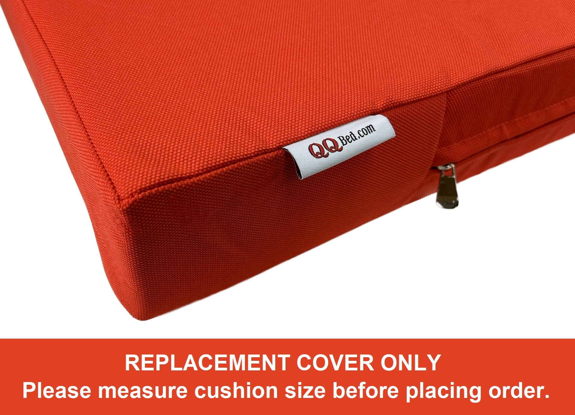 Qqbed 2 Pack Outdoor Patio Chair Pillow Seat Water-Resistant Cushion Covers In Tango Color 20'X18'X4' - Replacement Covers On