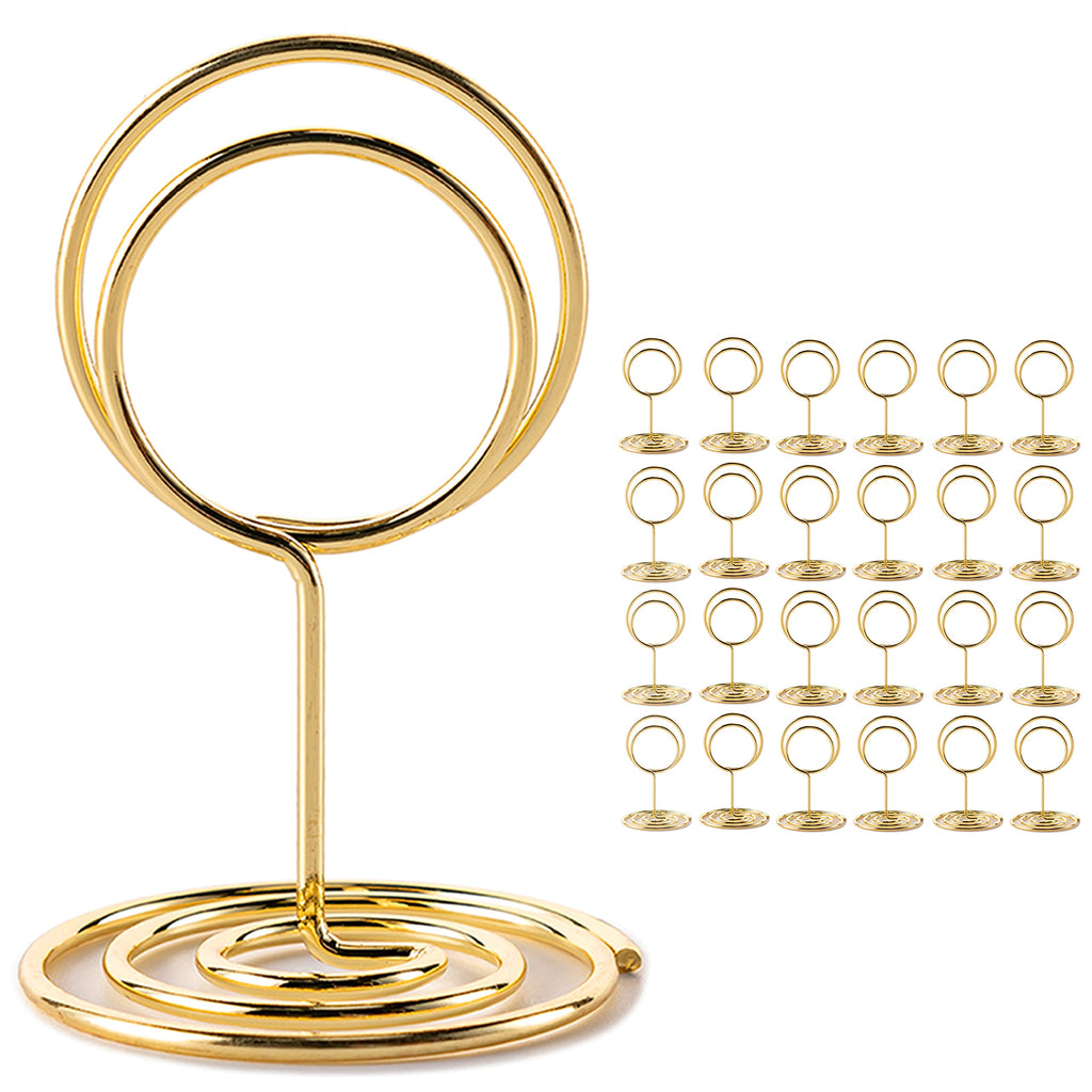 26Pcs Table Number Holders, Place Card Holders, Wire Picture Holders, Small Table Card Holders, Photo Holders for Centerpieces, 