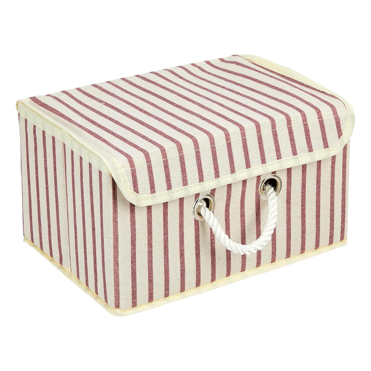 Amazon Brand  Solimo Cardboard Small Foldable Storage Box With Lid | Toys Storage Bin | Wardrobe Organizer For Clothes | Front 