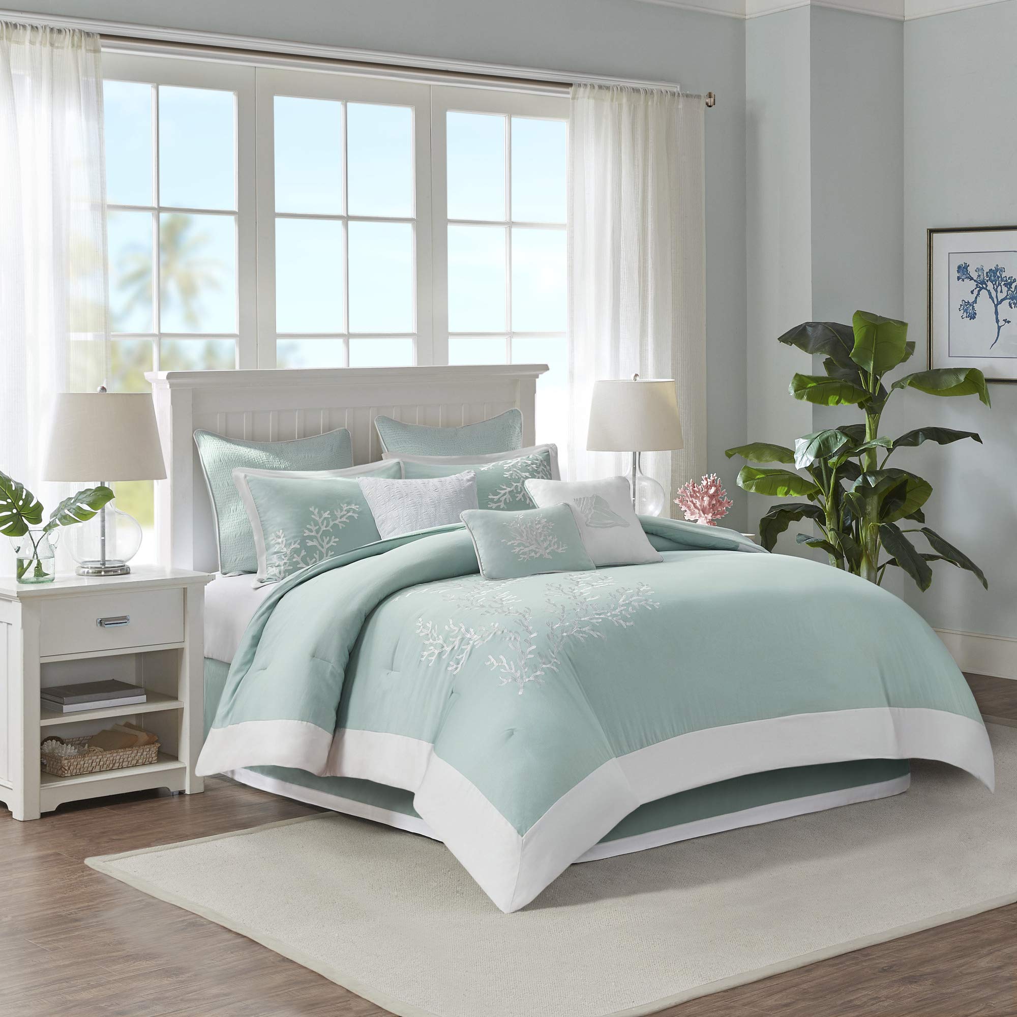 Harbor House Coastline Cal King Size Bed Comforter Set - Blue