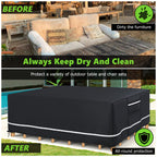 Outdoor Furniture Covers Waterproof, 600D Heavy Duty Patio Furniture Set Cover Outdoor Table And Chair Covers, 110'X84'X28' R