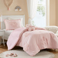 Intelligent Design Kids Twin Comforter Set for Girls, Tufted Chenille Floral Comforter Set Twin, Lightweight Polka Dot Comforter
