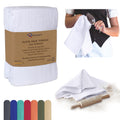 RUVANTI Flour Sack Towels 12 Pack 28 x 28 Inches, Ring Spun 100% Cotton Flour Sack Dish Towels, Machine Washable, Absorbent Tea 