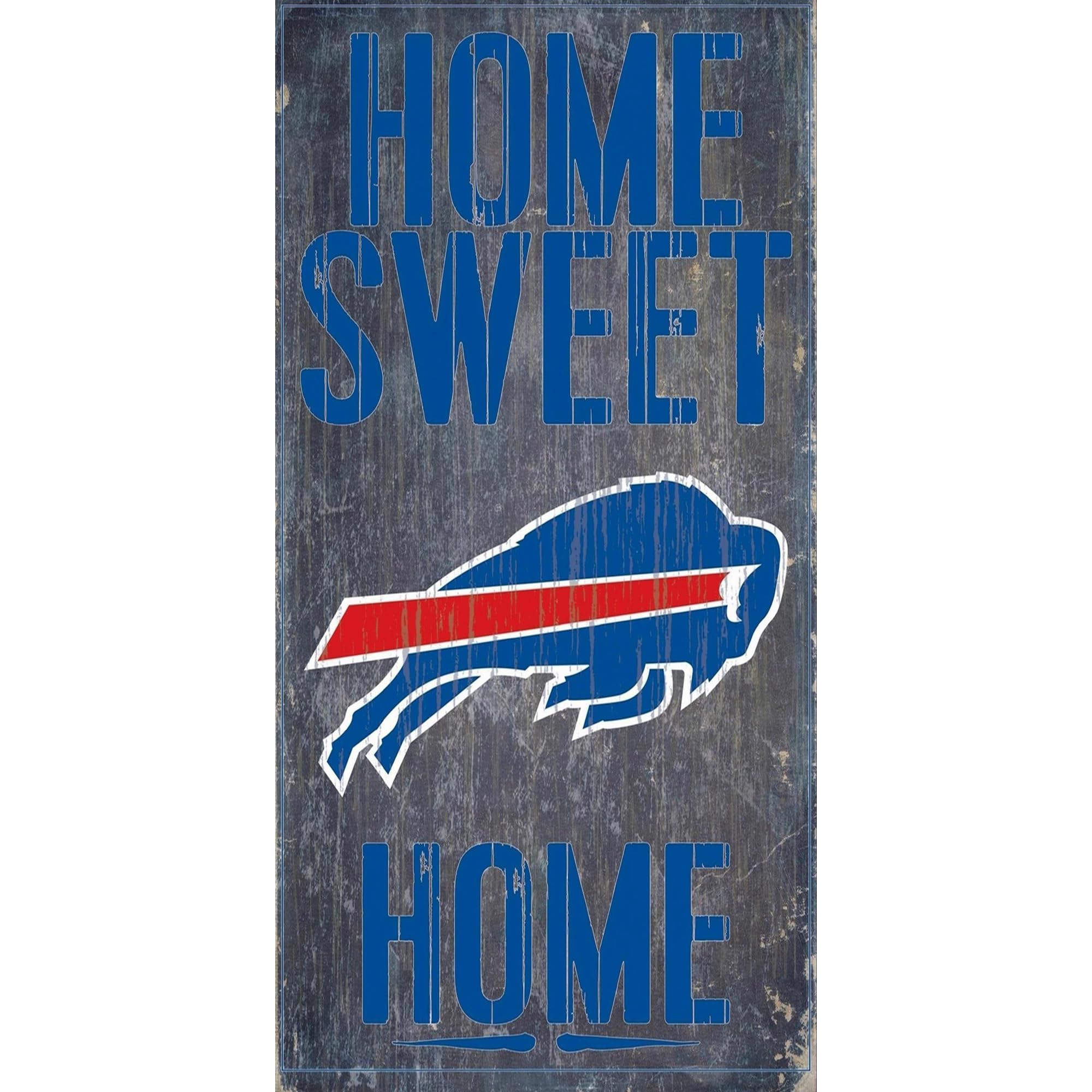 Buffalo Bills 6 x 12 Home Sweet Home Sign
