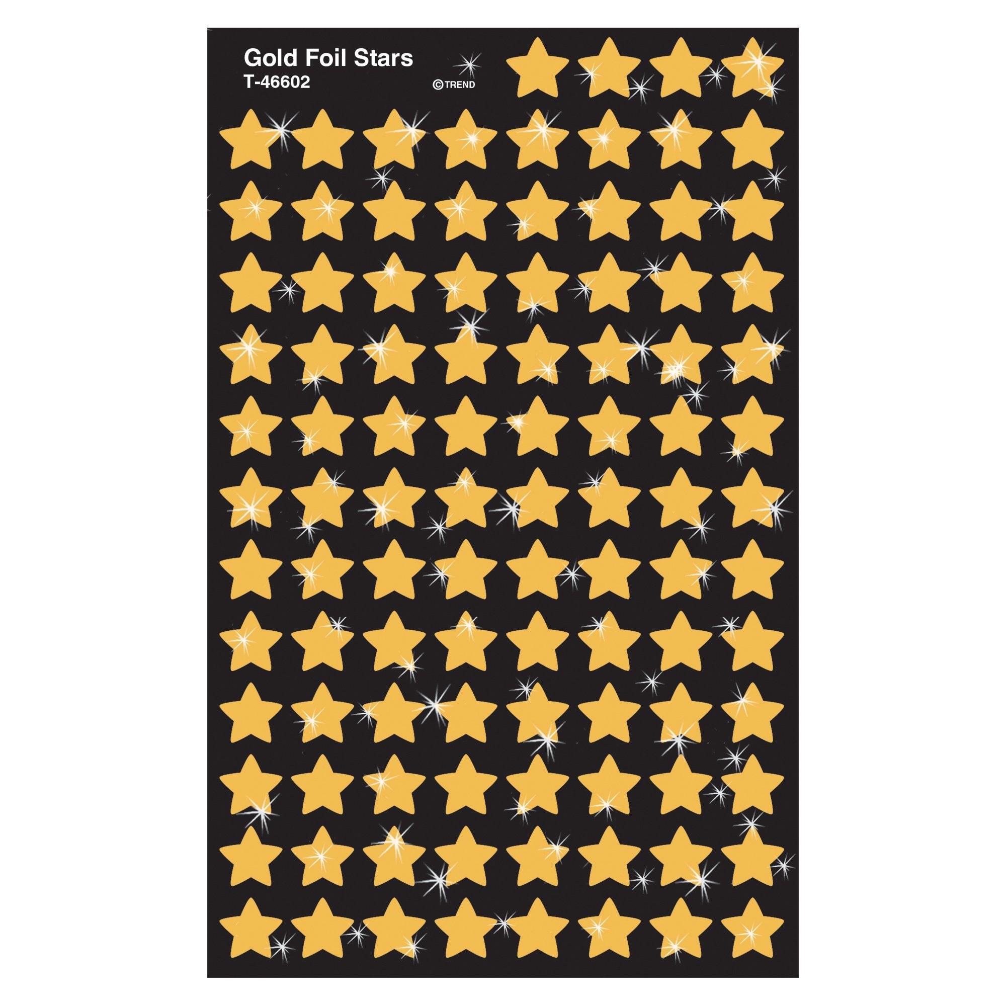 Supershapes Stickers: 400 Gold Foil Stars