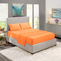 Nestl Full Size Sheet Sets - 4 Piece Full Size Sheets, Light Orange Sheets Full Size Bed Sheets, Double Brushed Bed Sheets Full