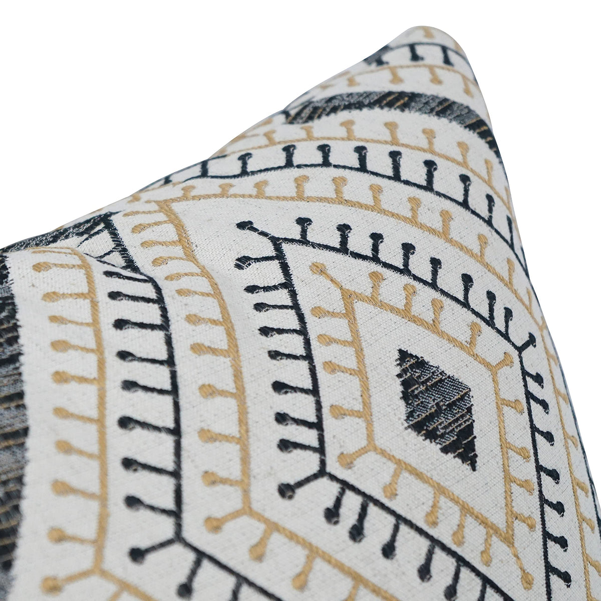 Blazing Needles Square Jacquard Throw Pillows, 17", Tupelo Sahara 2 Count