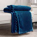Dissa Fleece Blanket Twin Size - 60X80, Blue - Soft, Plush, Fluffy, Fuzzy, Warm, Cozy - Perfect Throw For Couch, Bed, Sofa - Wit