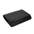 Arcturus Wool Bed Blanket - Queen Size Wool Blanket (90'X 96') | Thick, Washable, Large Blanket (Charcoal Gray)