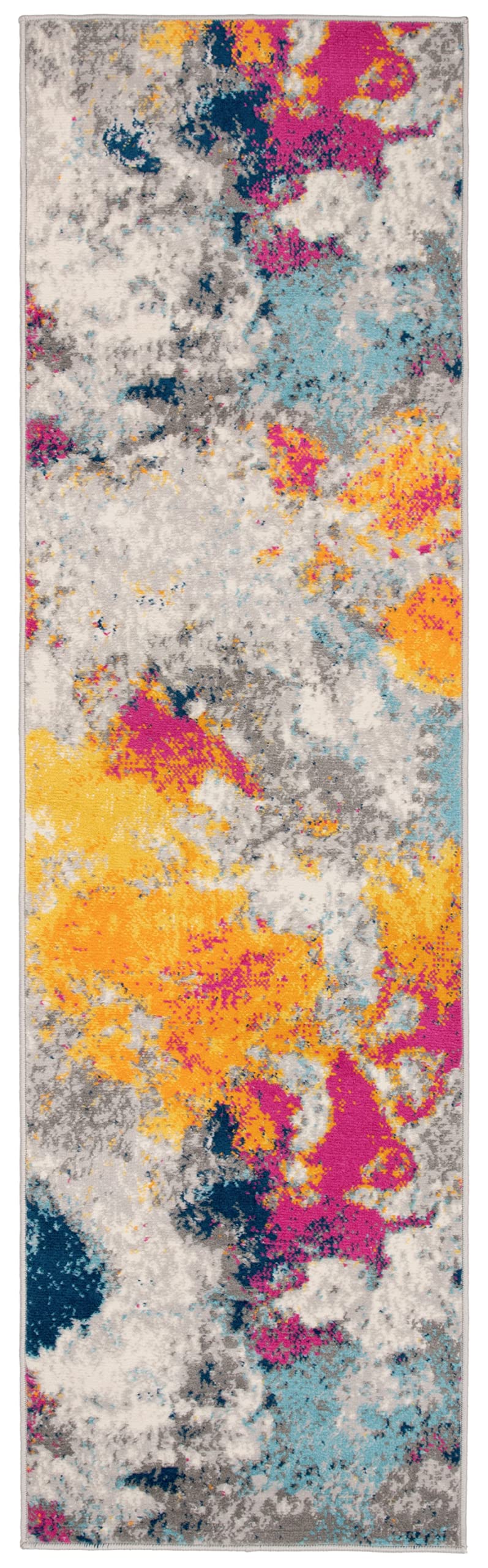 Rugshop Sky Collection Modern Abstract Runner Rug 2'7'' X 6' Multi