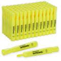 Woswel Highlighters Bulk, 72 Pack Tank Style Highlighters Set, Fluorescent Yellow, Chisel Tip Highlighter Markers Bulk For Kid A