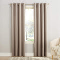 Sun Zero Barrow Energy Efficient Grommet Curtain Panel Pair 54'' 108''
