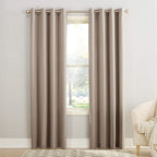 Sun Zero Barrow Energy Efficient Grommet Curtain Panel Pair 54'' 108''