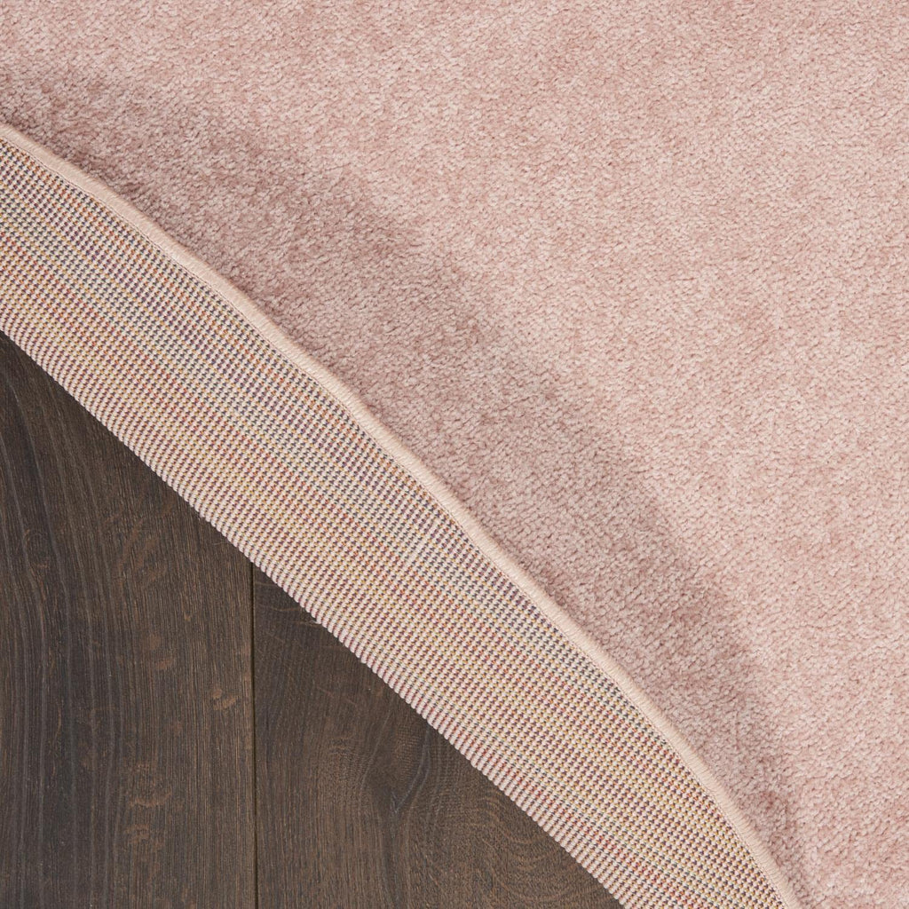 Nourison Essentials Indoor/Outdoor Pink 4' X Round Area -Rug, Easy -Cleaning, Non Shedding, Bed Room, Living Room, Dining Room, Backyard, Deck, Patio (4 Round)