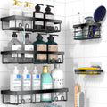 Moforoco Adhesive Shower Caddy Organizer Shelves Rack - 5 Pack Corner Bathroom Storage Organization, Home & Kitchen Decor Inside