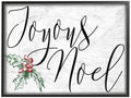 Stupell Industries Joyous Noel Christmas Black Framed Wall Art, 16x20, Multicolor
