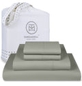 Threadmill Luxury 800 Thread Count Queen 100% Cotton Sheets - Moonrock Grey Sateen Weave Bed-Sheets, Better Than Egyptian Cotton
