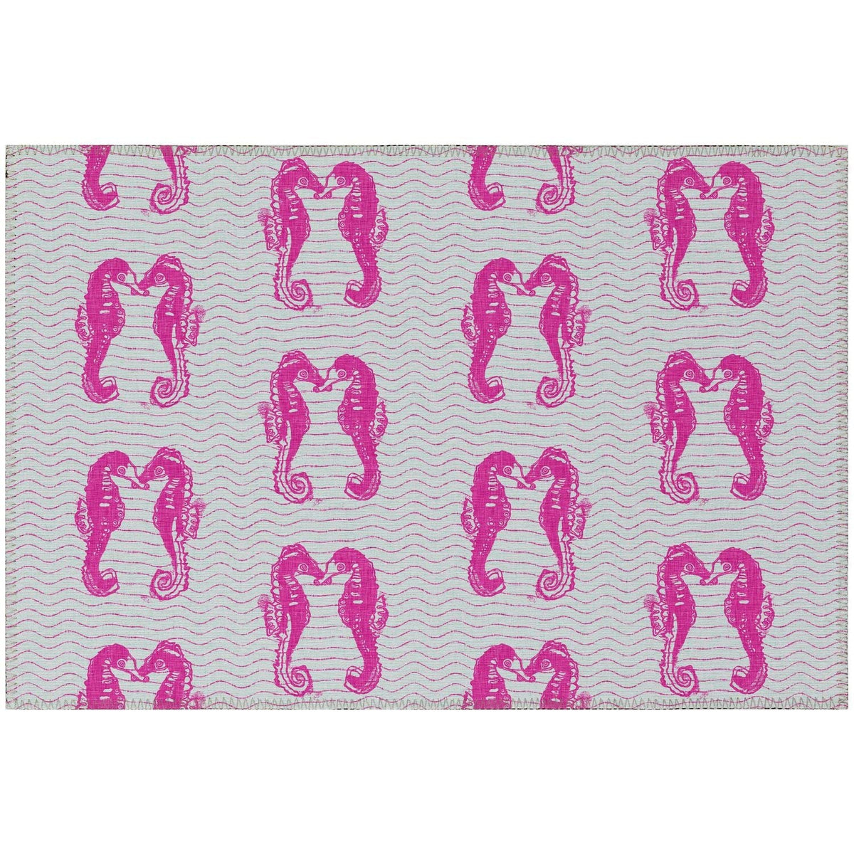 Seabreeze Sz15 Pink Coastal Rug Rectangle 8' X 10'
