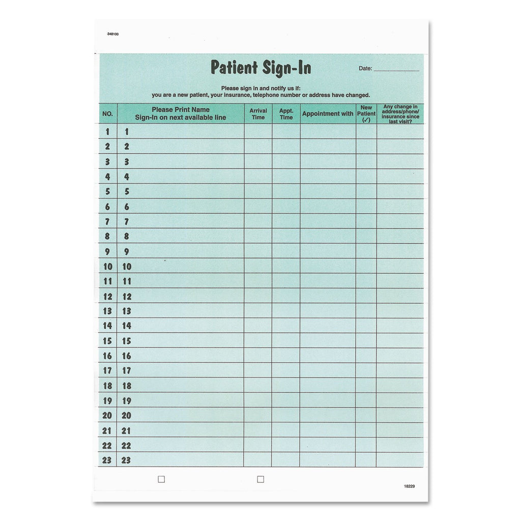 Tab14532 - Patient Sign-In Label Forms