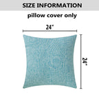 Home Brilliant Teal Decorative Pillow Covers Textured Burlap Linen Pillow Case Soft Euro Sham Covers For Sofa Couch Bed Living R