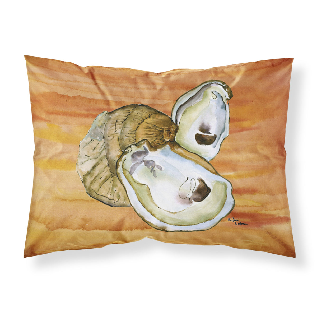 'Caroline'S Treasures 8142Pillowcase Oyster Moisture Wicking Fabric Standard Pillowcase, Large, Multicolor'