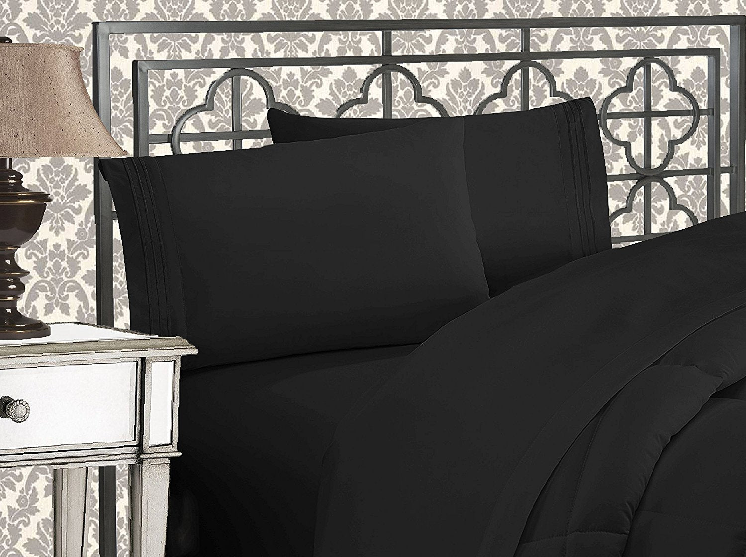 Elegant Comfort 1500 Thread Count Wrinkle & Fade Resistant Egyptian Quality Ultra Soft Luxurious 2-Piece Pillowcases, Standard S