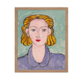 Poster Master Vintage Henri Matisse Poster - Retro Blonde Woman in Blue Blouse Print - Woman Portrait Art - Gift for Her, Girlfr