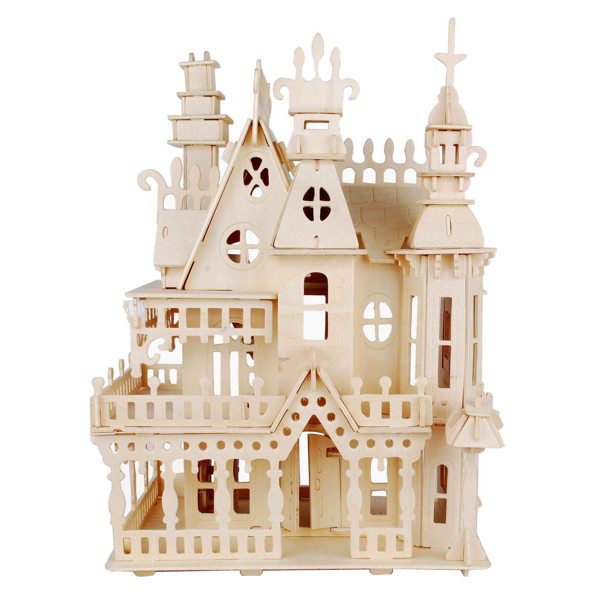 NWFashion Wooden Dream Dollhouse DIY Kits 3D Puzzle for Christmas Party Halloween House (Dream House)