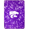 College Covers Everything Comfy Kansas State Wildcats Soft And Warm Huge Raschel Throw Blanket, 86' X 63'