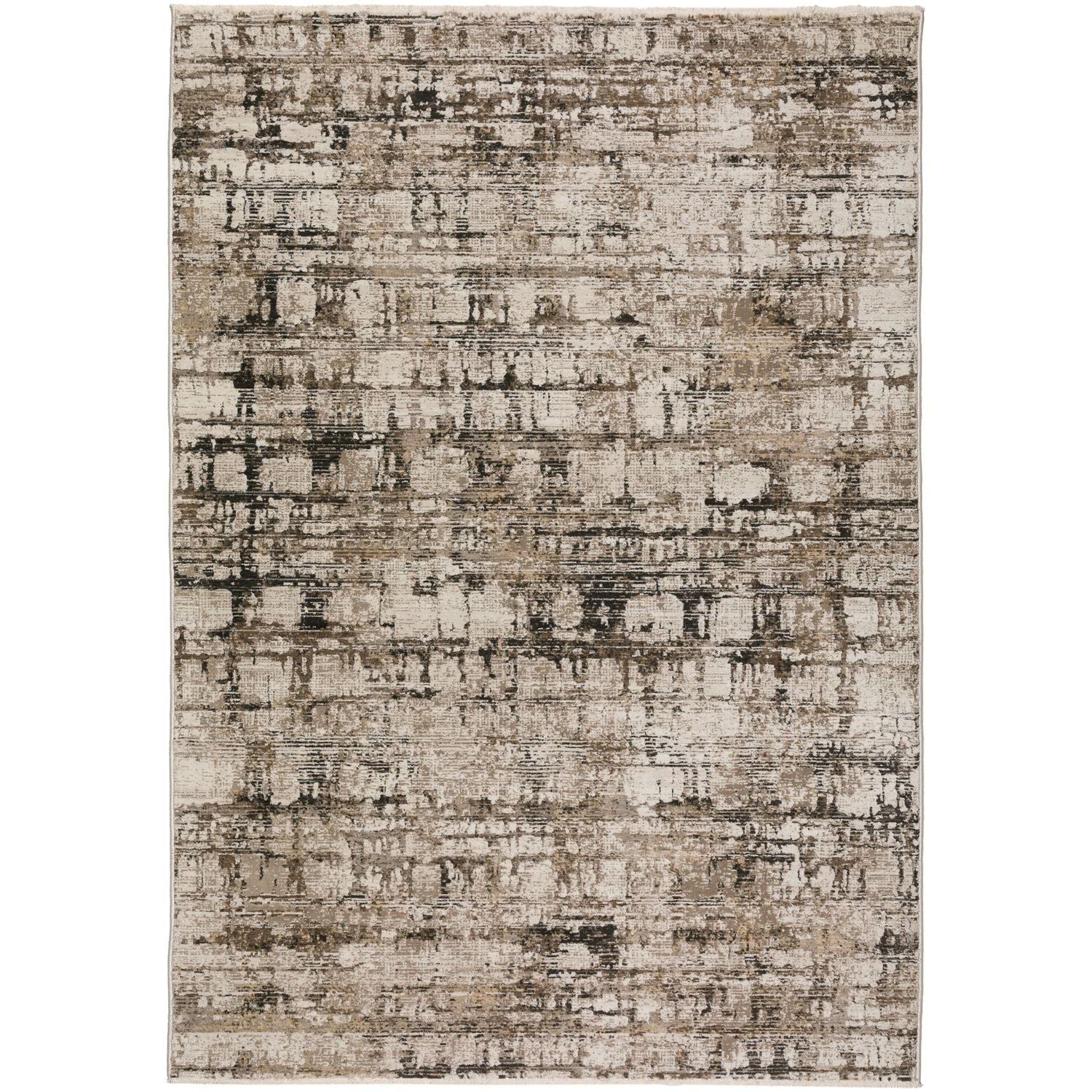 Denizi Dz3 Taupe Transitional Rug Rectangle 3' 3" X 5 ' 3"