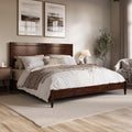 Afi, Berkshire King Solid Wood Low Profile Platform Bed, Walnut