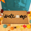 Ceenna Thanksgiving Coir Doormat Welcome Pumpkins Door Mat Autumn Non Slip Floor Mats Pumpkins Thanksgiving Indoor Entrance Door
