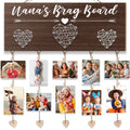 Nanas Brag Board Grandma Gifts Valentines Day Gifts for Grandma Picture Frame, Birthday Grandma Gifts from Grandchildren Grandd