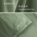 Lazzzy Sage Green Velvet Curtains Thermal Insulated Curtains 120 Inch Long Room Darkening Window Drapes For Bedroom Living Room Luxury Window Treatment 2 Panels, W62 X L120